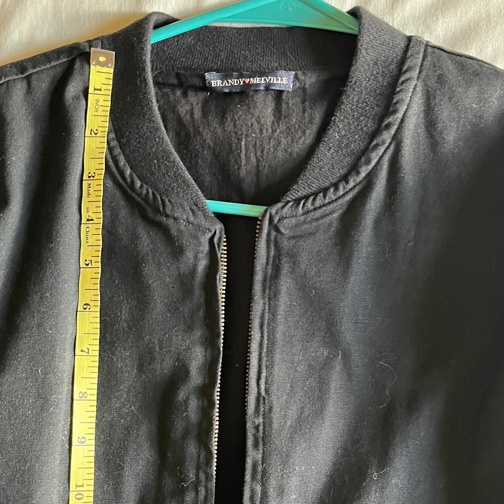Brandy Melville Classic Black Varsity Jacket
